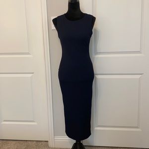 Ribbed midi dress